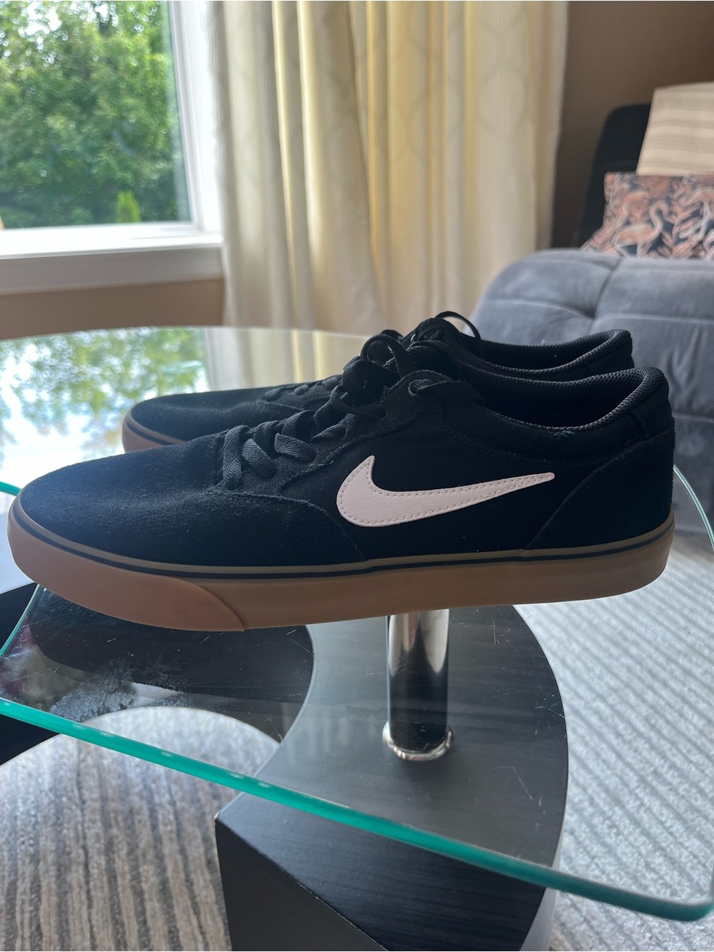 Nike Men’s SB Black & White Skate Sneakers